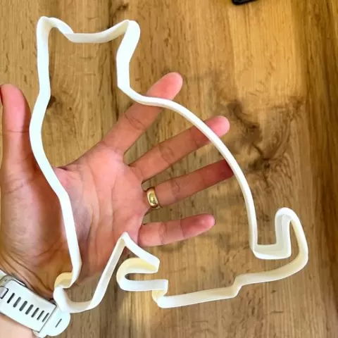 Sitting Cat Cookie Cutters, more sizes, Big Cutter, Cat, cat, huge cat, huge cookie cutter,, more sizes, animals, zoo, pusheen