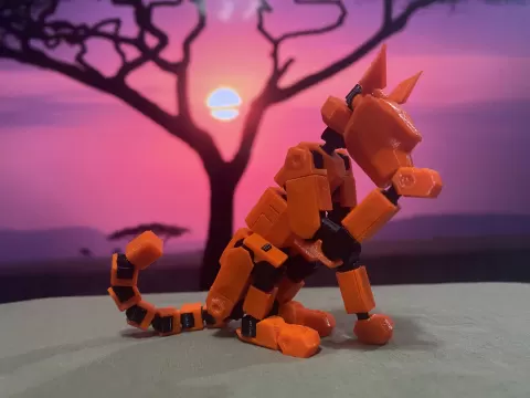 Gyro 7 Printable Jointed Cat