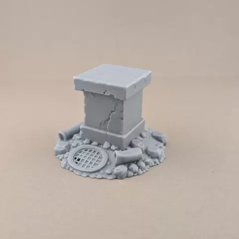 Post-apo bust & model square stand