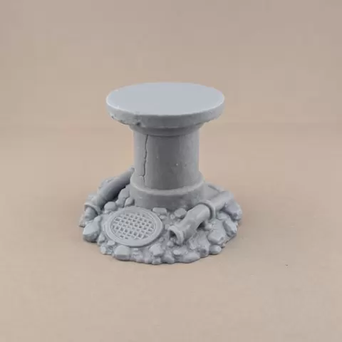 Post-apo bust & model round stand