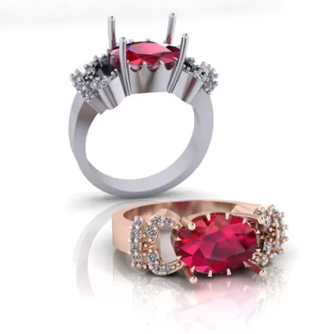 oval engagement jewelry ring