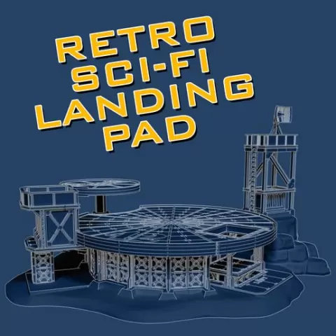 Retro Sci-fi Landing Pad