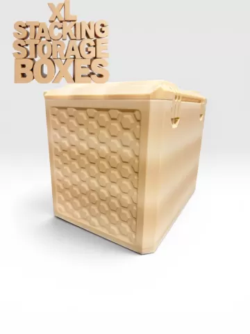 XL PRINT IN PLACE STACKABLE BOXES
