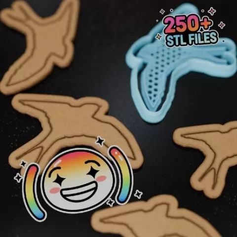 Flying Swallow Bird Cookie Cutter STL