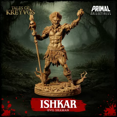 Evil Shaman - Ishkar - June 2026 - Tales of Kreyvos by PRIMAL Collectibles