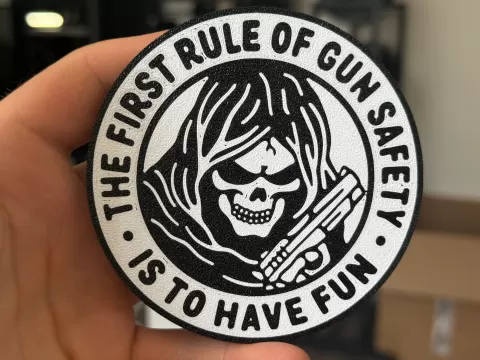 Gun Safety coaster