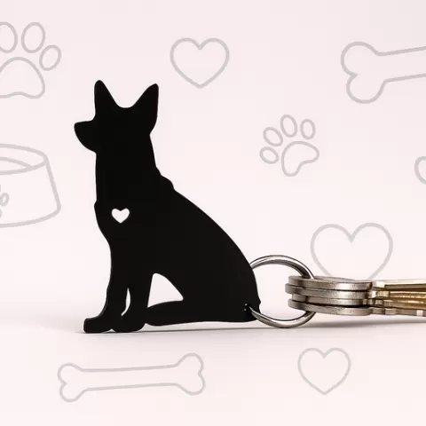 German Shepherd Keychain