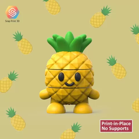 Flexi Pineapple by SNAP PRINT 3D