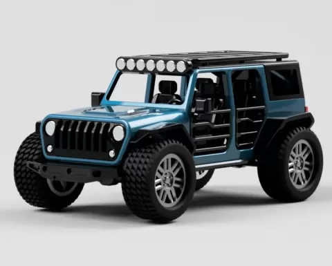 4-Door JEEP Wrangler with removable Hardtop