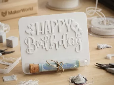 Customizable Birthday Present Tag / Decoration