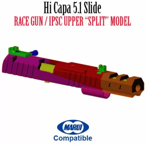 Airsoft Hi Capa Tokyo Marui CTM Split Model IPSC Competition Shooting Tactical Race Gun Hicapa 43 and 51 Upgrade
