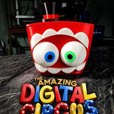 Digital Circus Caine Popcorn Bucket