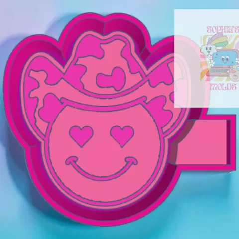 Cowboy Smiley Face Mold Housing