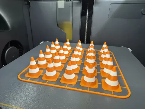 Traffic Cone Kit Card (MMU & filament change) 1:24 and 1:18 scale