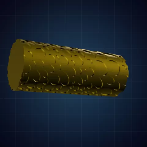 Clay texture roller stl files. Debossed pebble print pattern