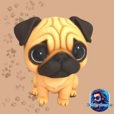 Pug dog Chibi