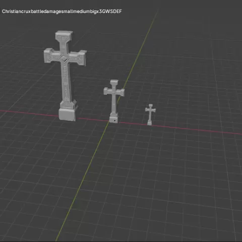 Décor Croix chrétienne style fantaisie pour wargame / Fantasy style Christian cross scenery bits for Wargame