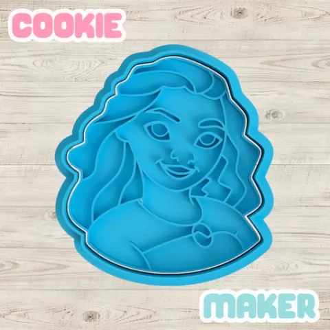 Moana cookie cutter - cookies
