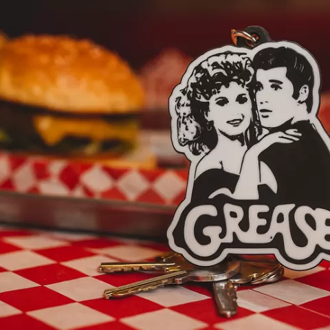 Grease keychain
