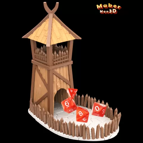 Dice Tower by MakerMan3D