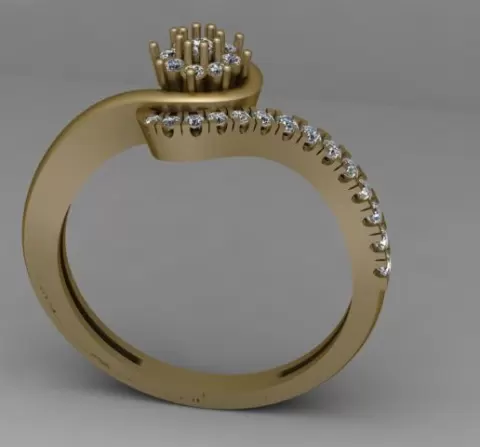 Diamond Ring 3D Printable Model