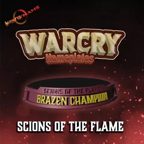 Skirmish Fantasy Scions of the Flame Warband Nameplates by Warg'Name