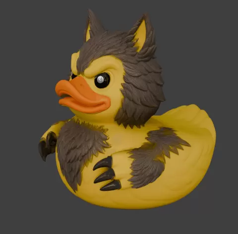 Wolverine Rubber Ducky – Funny Superhero Duck Figure for Collectors, Cosplay Displays & Fan Decor