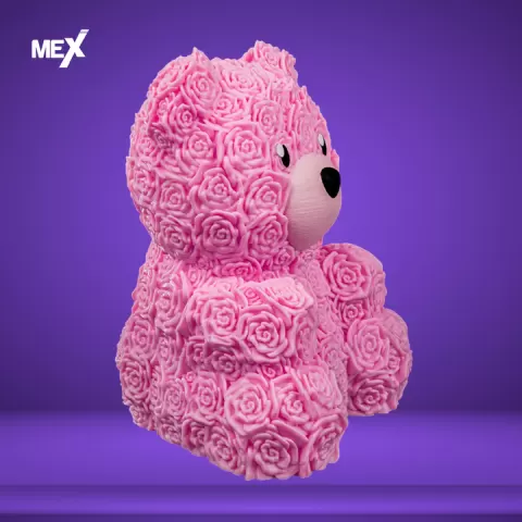 Floral Bear - A Charming Fusion of Flowers and a Teddy Bear by MEX