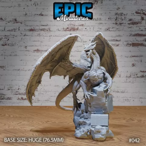 Chaos Red Dragon Adult / Legendary Drake / Mountain Monster / Mount Beast / Treasure Guard / Winged Dragonborn Creature / Draconic Army by Epic-Miniatures