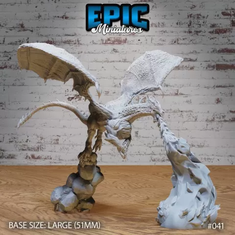 Chaos Red Dragon Young / Legendary Drake / Mountain Monster / Mount Beast / Treasure Guard / Winged Dragonborn Creature / Draconic Army by Epic-Miniatures