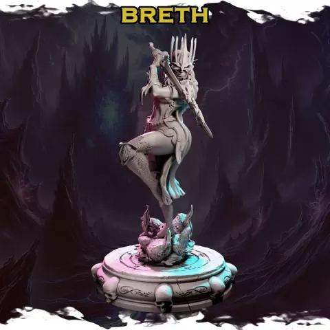 Breth from Ladies of Chaos: Afterlife (Bust included) by Black Bird Miniatures