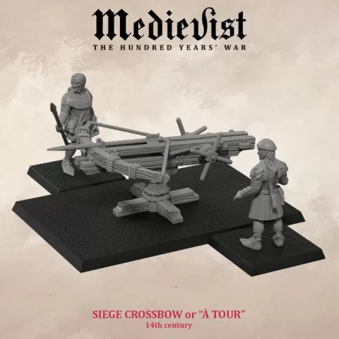 Mediaval Giant Crossbow or "à tour", war machine, 14th century by Medievist: Miniature & Games