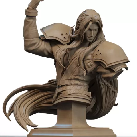 Sephiroth Bust 3D Print