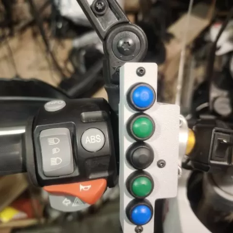 Rally motorcycle handlebar controller