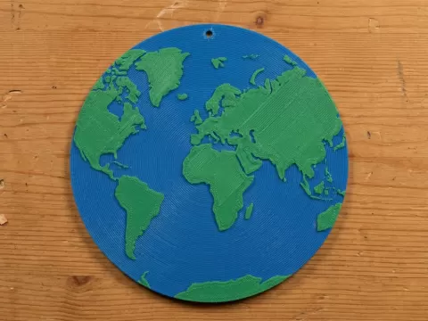 Planet Earth keychain