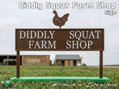 Diddly Squat Farm Shop Sign