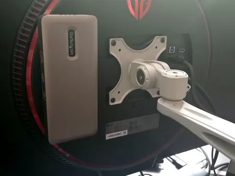 Behind-Monitor USB Dock / NUC Mount (VESA 75/100)