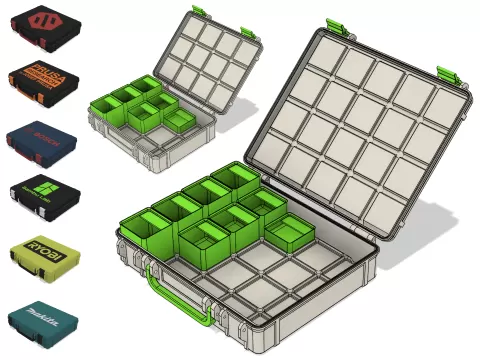 Gridfinity Rugged Case "Light" R3 - 150+ SIZES