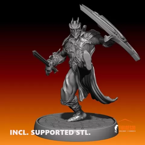 dragon slayer knight - pose 2 by Figures3d