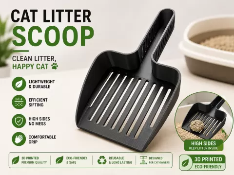 Cat Litter Scoop – Sifter for Clumping Litter