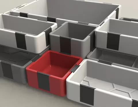 Catch-All Trays / Desk organizer - stackable remix