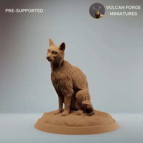 Cat Sitting - pre supported by Vulcan Forge Miniatures