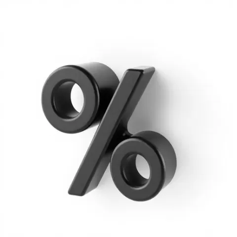 Percentage Symbol 3D Model | Modern Decorative Object