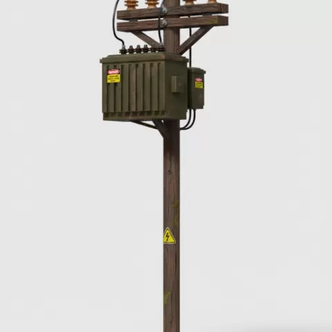 Electric Transformer Pole