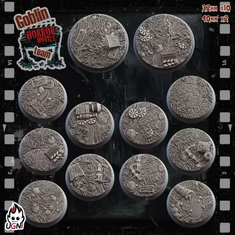 x12 Base for Horror Movie Villains (Goblins proxy) - UGNI - Fantasy Football by UGNI Miniatures