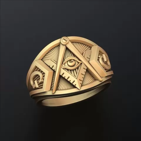 Mason Ring 3D print model