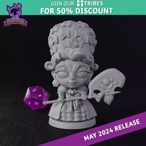 Ruby Queen - Chibi Forge by Titan Forge Miniatures