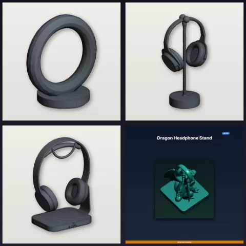 Headphone Set Collection — 6-Model STL Bundle