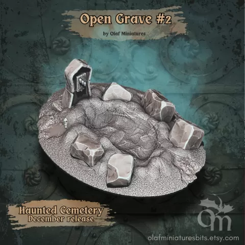 Open Grave #2 by Olaf Miniatures Bits
