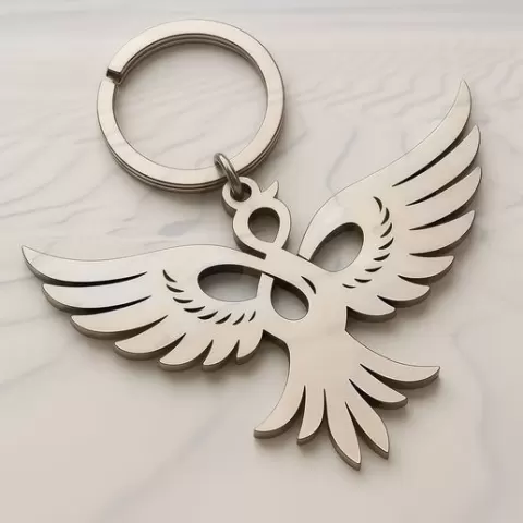Infinity phoenix Bird Keychain